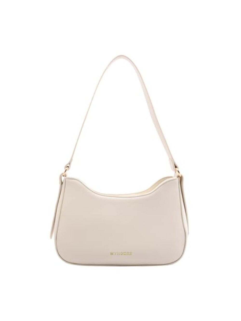 Small PU Leather Hobo Shoulder Bag Crescent Clutch Mini Tote with Zipper
